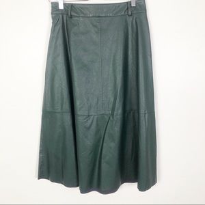 Zara Faux Leather Skirt With Side Zipper